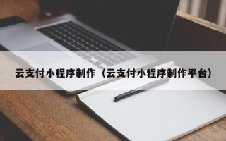 正定云支付小程序制作（云支付小程序制作平台）